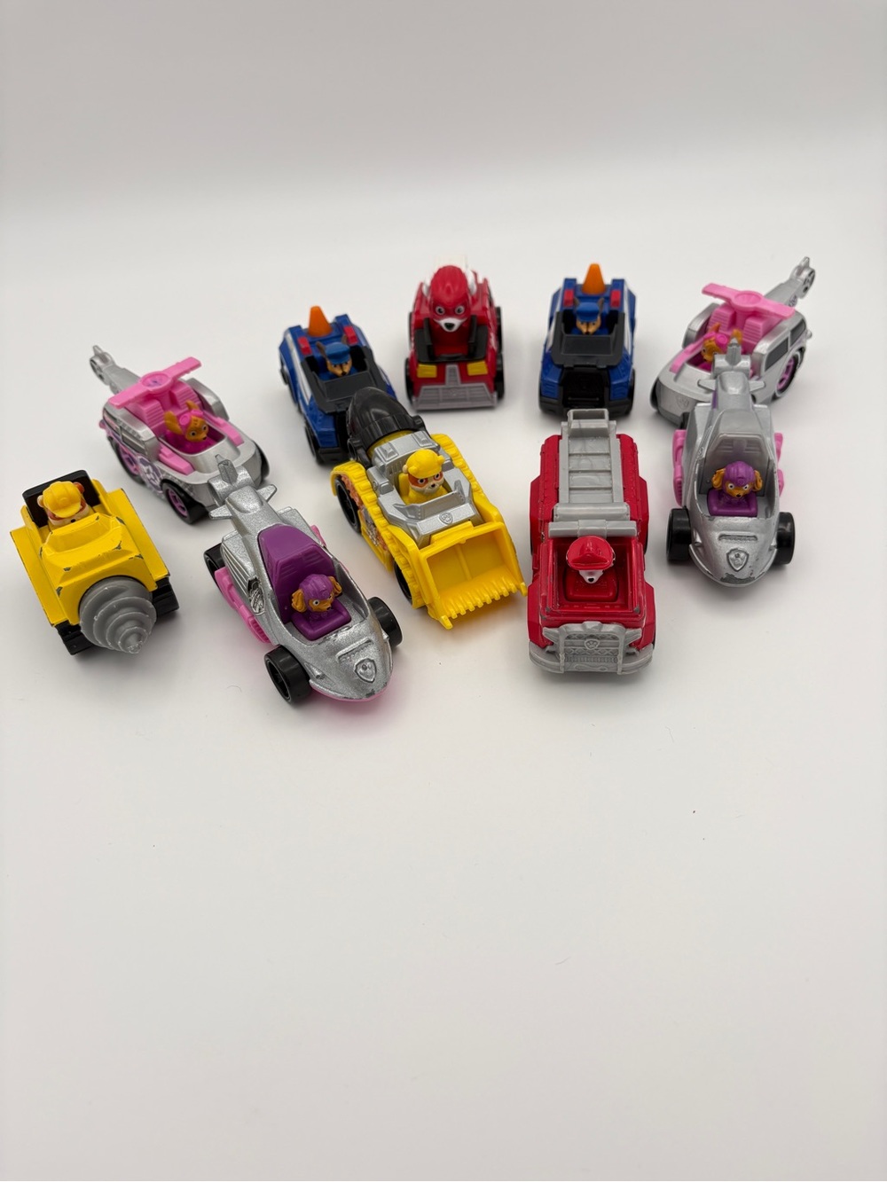 Paw Patrol 9 Vehicle Diecast Lot